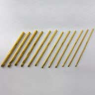 Häkelnadel Bambus Stärke Größe 3 - 10mm (Set 12 Stück)