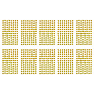 960x Sterne Sticker Stern Aufkleber Holo Effekt glitzernd zum Basteln Scrapbooking Dekoration - gold