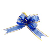 Geschenkschleife Deko Schleifen für Geschenke uvm - blau gold