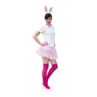 Sexy Bunny Häschen Kostüm Accessoire Set - Ohren Haarreif + Schwanz + Fliege