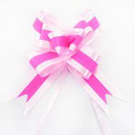 10 Geschenkschleifen mit Geschenkbändern Deko Schleifen - rosa
