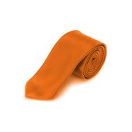 Krawatte Schlips schmal Binder Style - orange