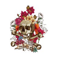 Temporäres Tattoo Klebetattoo Tättowierung - Bones & Roses