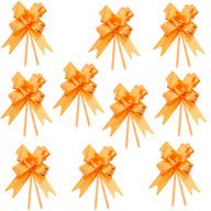 10 Geschenkschleifen mit Geschenkbändern Deko Schleifen - orange