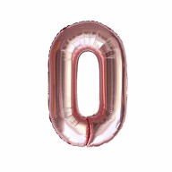 1x Folien Luftballon mit Zahl 0 Geburtstag Jubiläum Party Deko Ballon