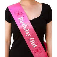 Schärpe Birthday Girl Geburtstag Party Feier Geburtstagsfeier pink