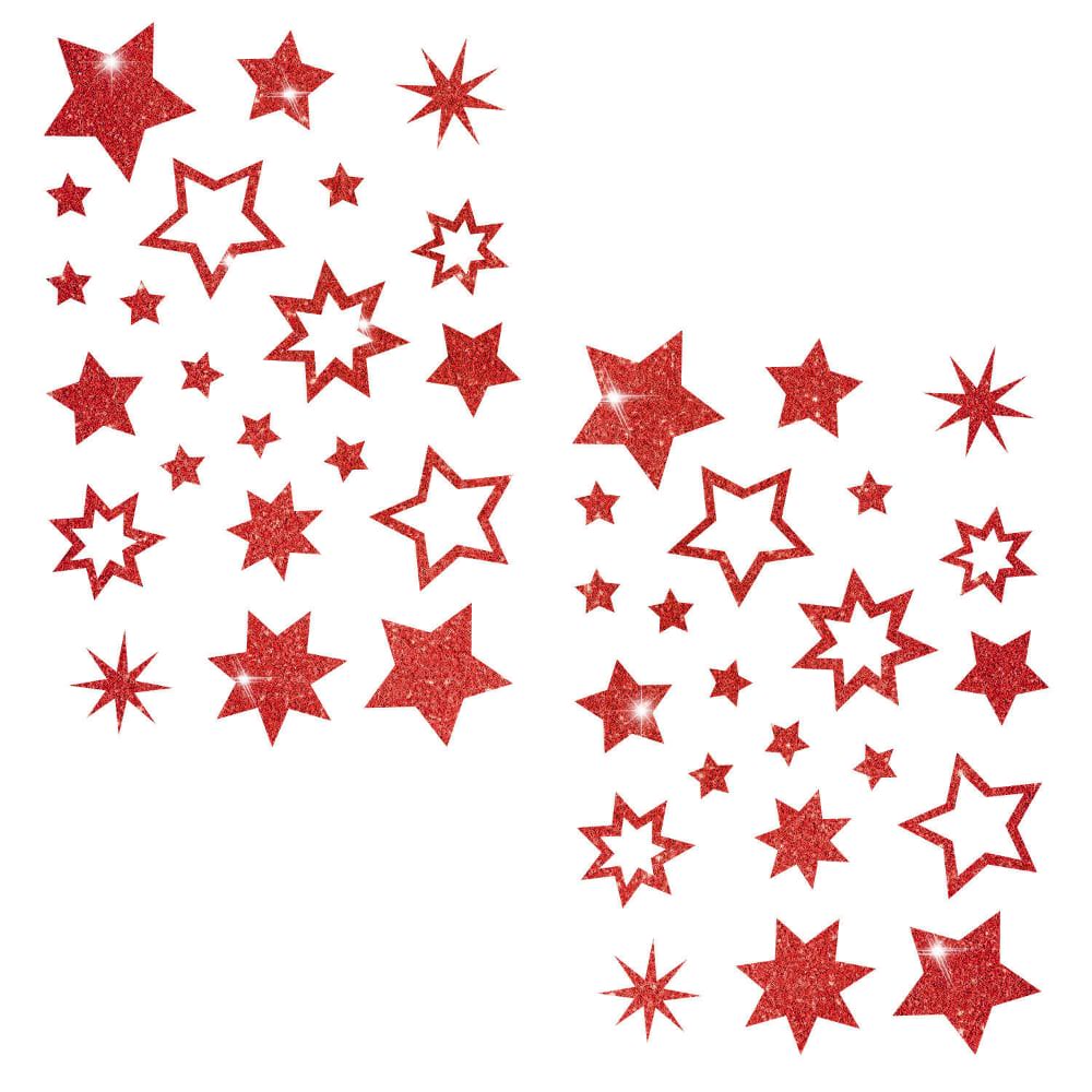 Niedlicher roter Stern-Aufkleber mit lächelndem Gesicht und großen