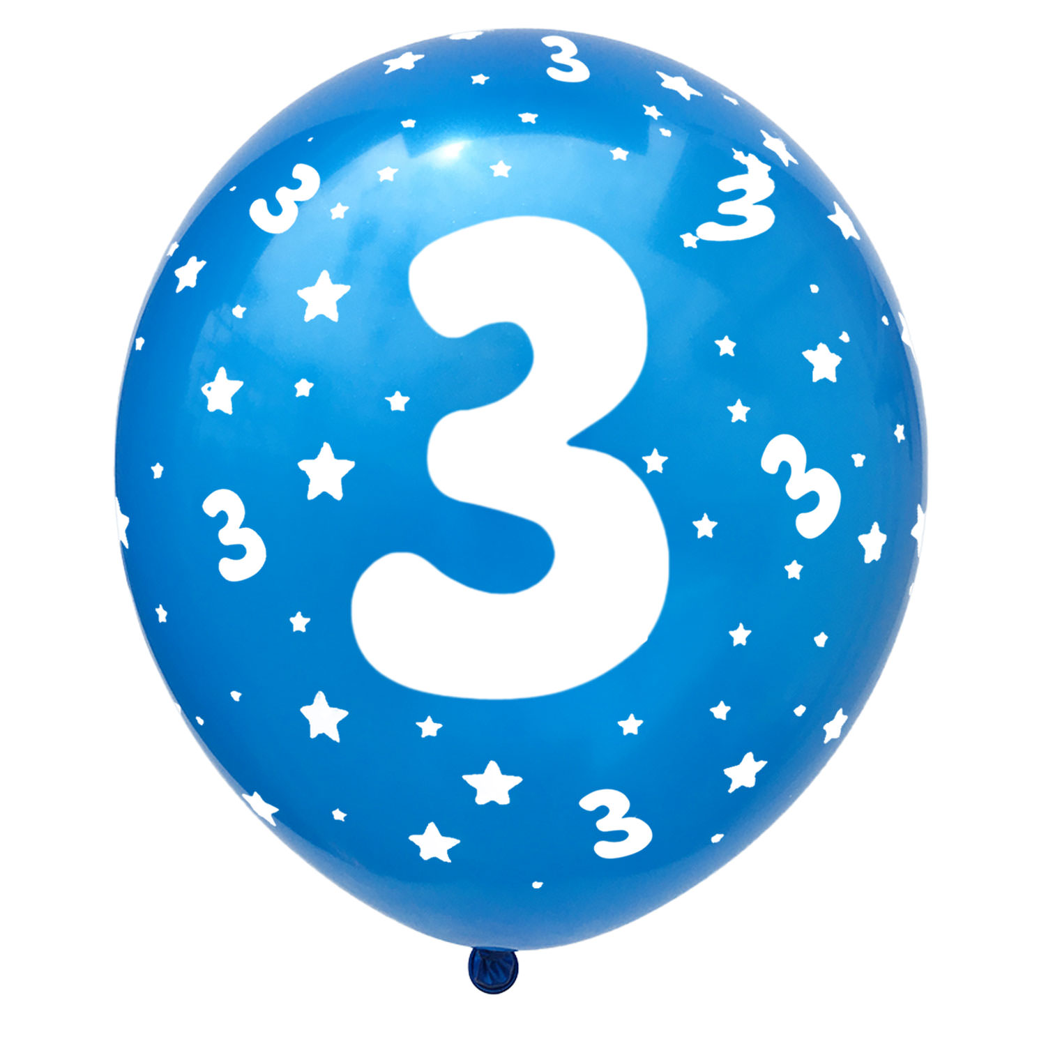 Luftballon Set Zahl 3 für 3. Geburtstag Kindergeburtstag Party 10 Deko