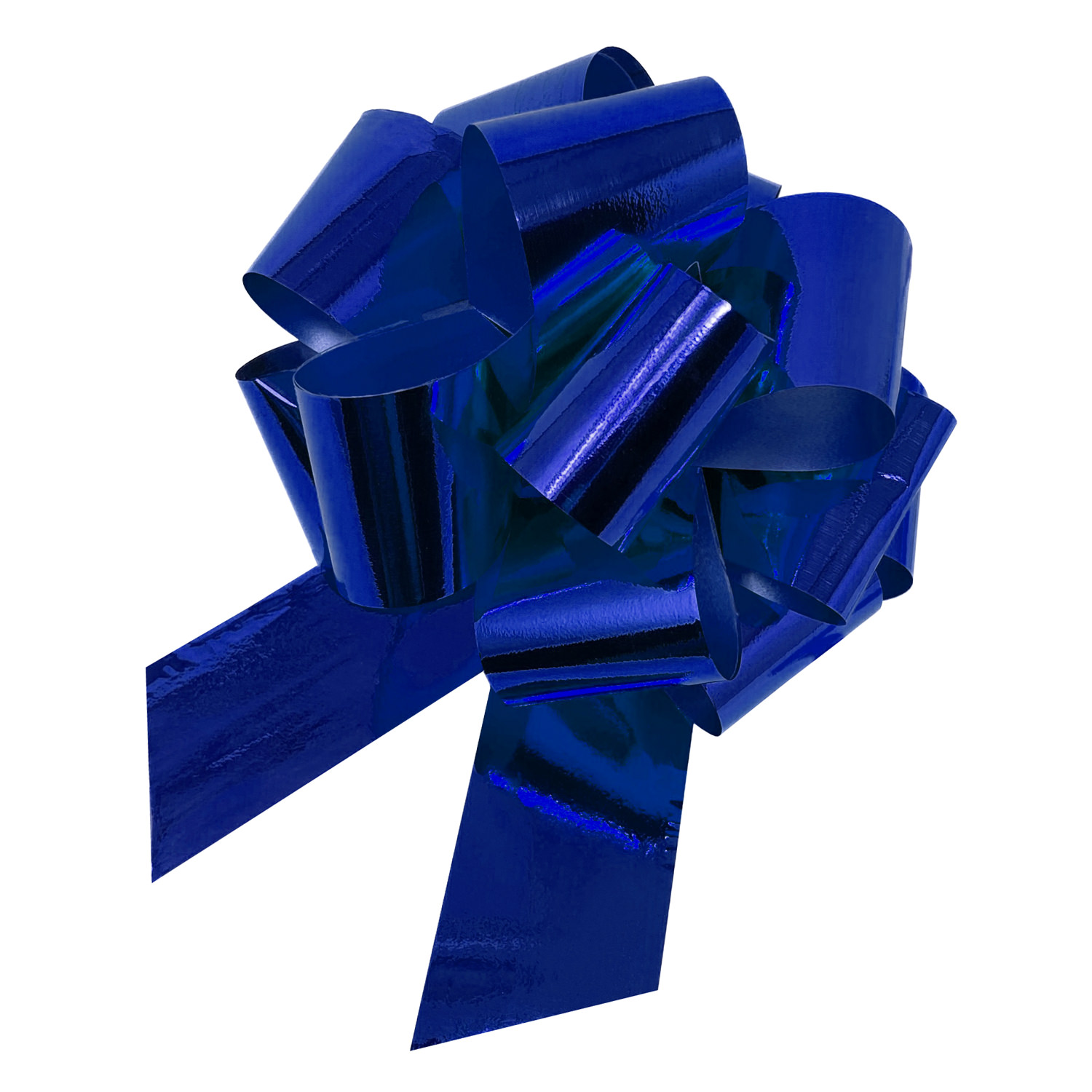 Geschenkschleife Deko Schleife für Geschenke Tüten Zuckertüte Weihnachten  Geschenkdeko Metallic - blau