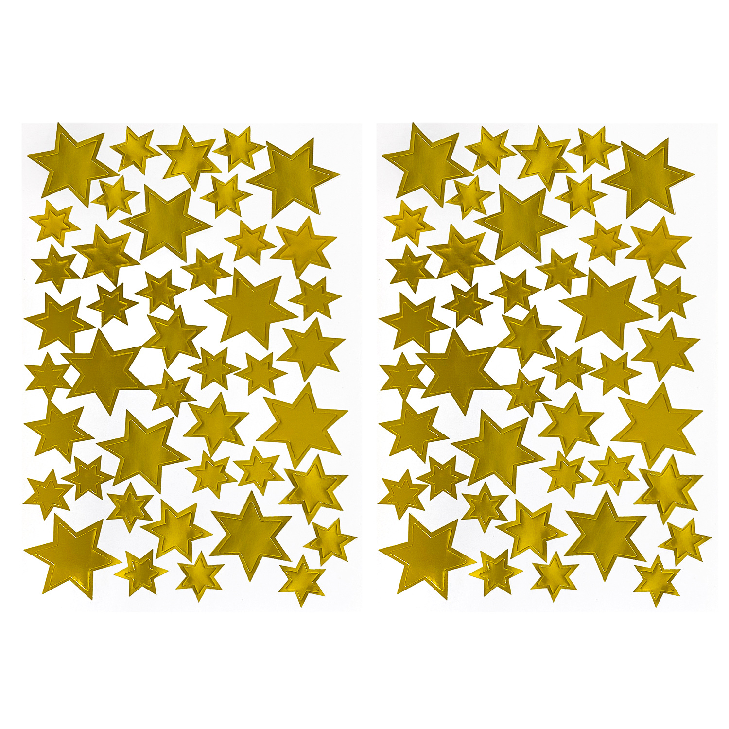 Glänzende Sterne Sticker 175 - 350 Aufkleber 1,5 cm Durchmesser Basteln  Kinder