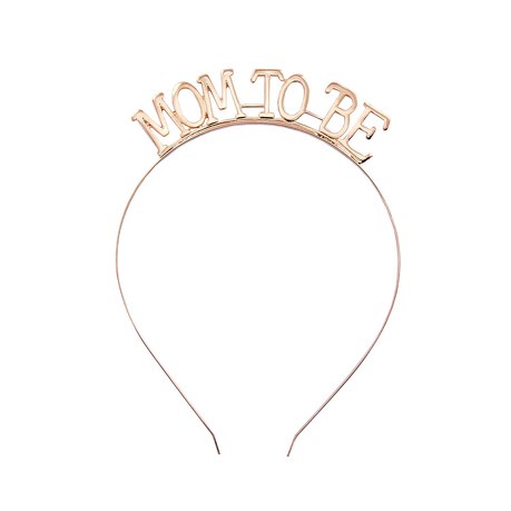 Haarreifen Mom To Be Haarreif für Baby Shower Baby Party Mädchen Junge in rosé gold Metall