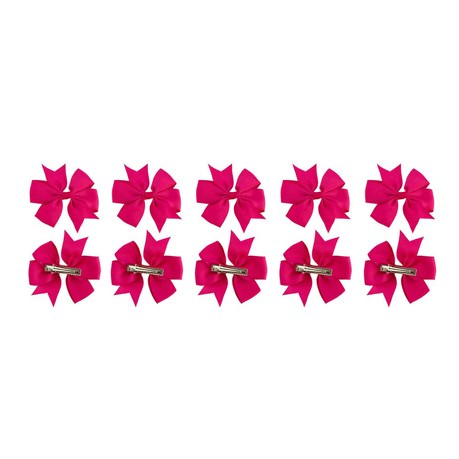 10x Blumen Schleifen Haarspange Haarklammer Hawaii Party JGA - pink