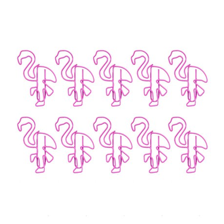 10 Flamingo Klammern Büroklammern Papierklammern Vielzweckklemmen Klammern - pink