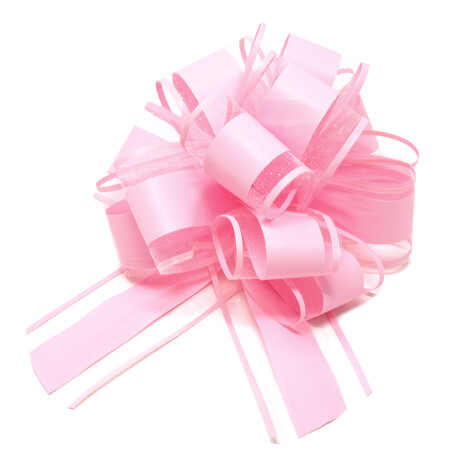 Geschenkschleife Deko Schleife für Geschenke Tüten Zuckertüte Weihnachten Geschenkdeko - light rosa