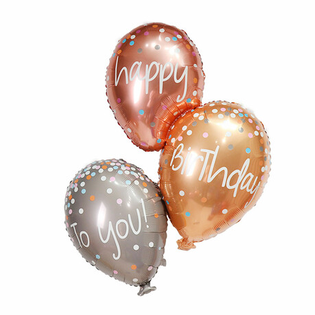 Folien Luftballon Set Happy Birthday To You für Kinder Geburtstag Party Deko Ballons Geburtstagsdeko bunt