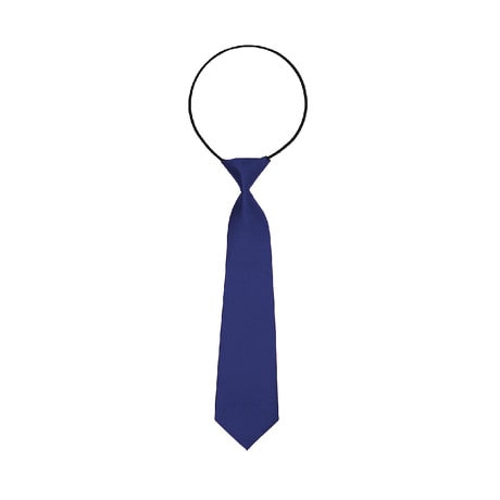 Kinder Krawatte Schlips gebunden dehnbar - dunkelblau