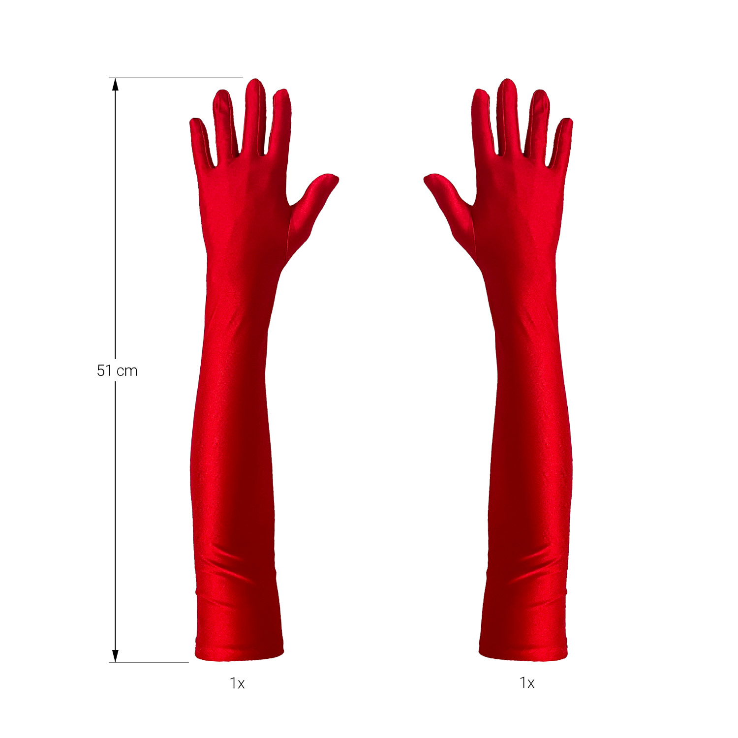 Damen Handschuhe Lang rot Handschuh für Hochzeit Fasching Karneval Motto  Party Kostüm Accessoire für Halloween