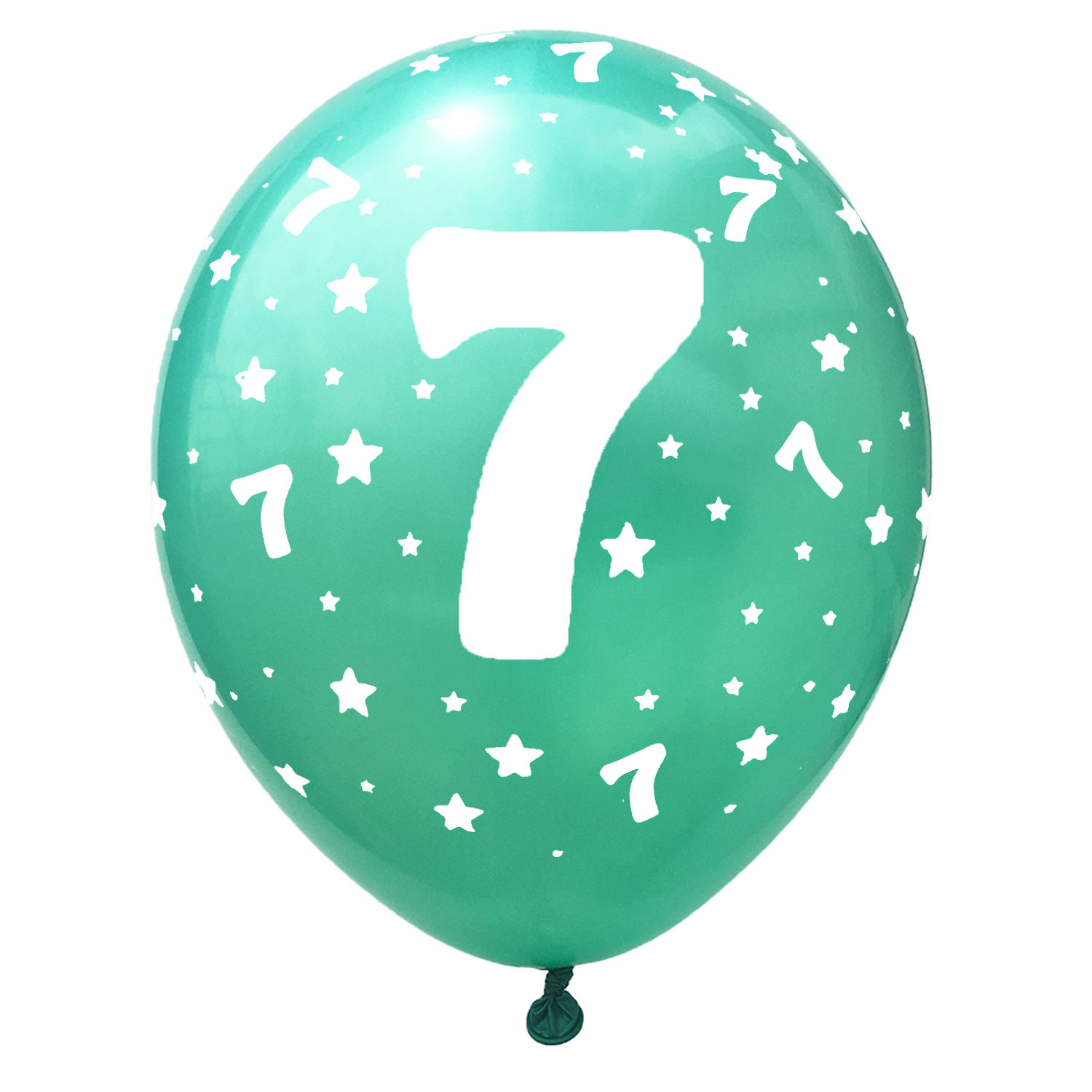 Luftballon Set Zahl 7 für 7. Geburtstag Kindergeburtstag Party 10 Deko
