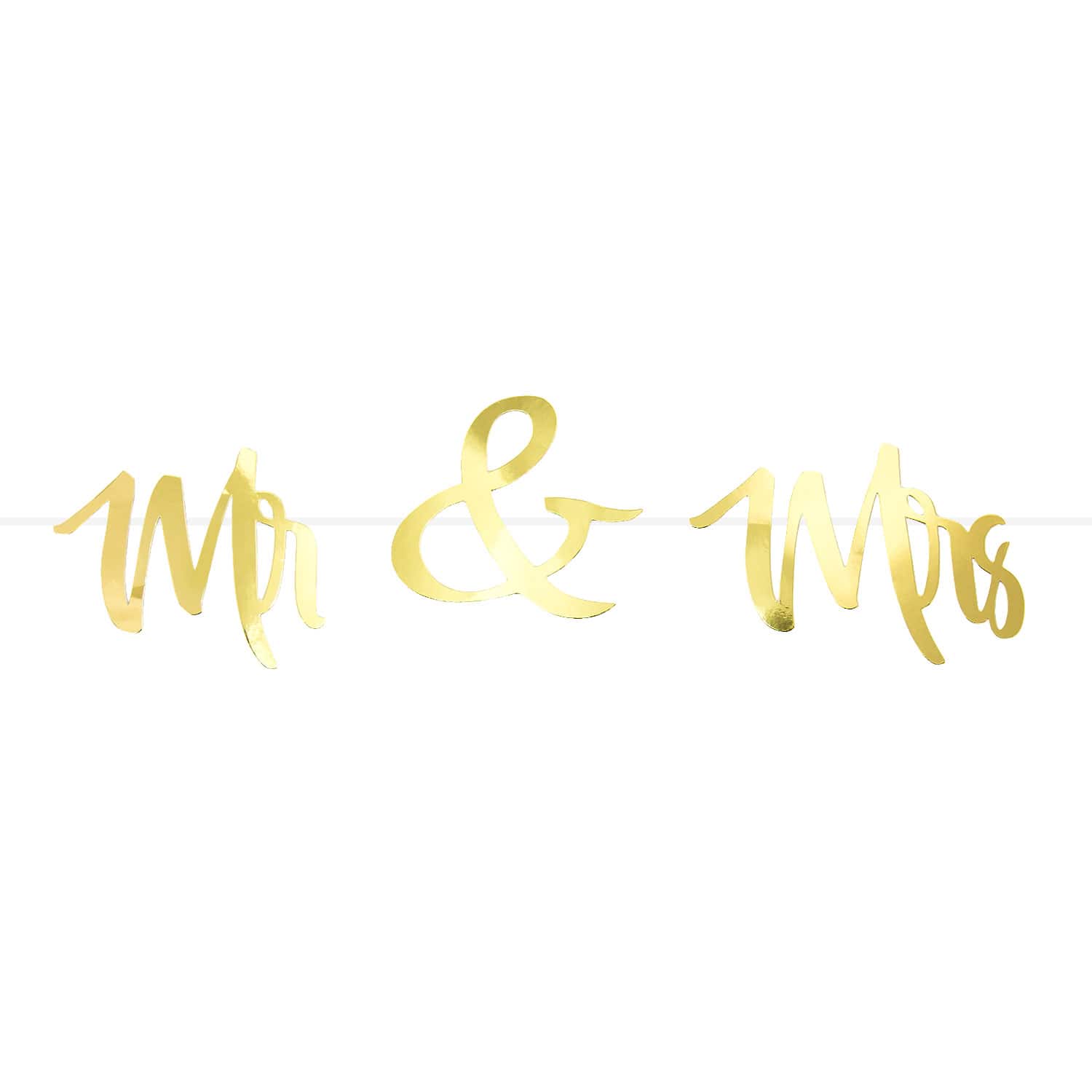 Mr & Mrs Girlande Banner Hochzeit Feier Dekoration Hochzeitsdeko  Hochzeitsgirlande - gold