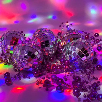6 Mini Disco Kugeln Diskokugel Discoball Silber Hängedeko Tisch Deko für Fasching Karneval Party