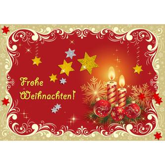 68 Sterne Sticker Aufkleber Glitzernd Funkelnd Weihnachtsdeko Weihnachtssterne - gold