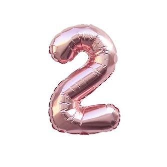 Folien Luftballon Zahl 2022 Silvester Neujahr Party Deko Ballons Zahlenballons - roségold