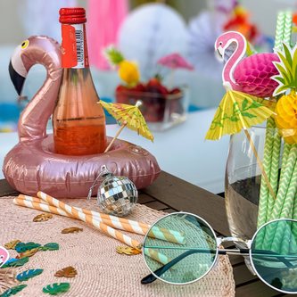 50 Cocktail Schirme Schirmchen Sticks Sonnenschirme Longdrink Picks Sommer Hawaii Party - Farbmix