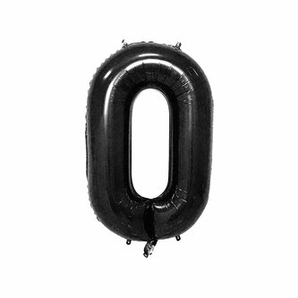 Folien Luftballon Zahl 2024 für Silvester Neujahr Party Deko Ballons Zahlenballons - schwarz