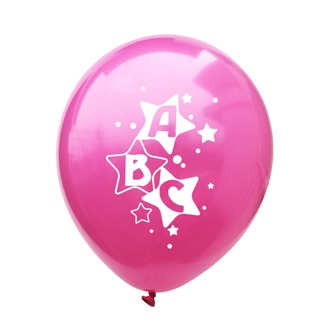 10x Luftballons Schuleinführung Einschulung Schulanfang Deko ABC 123 Zuckertüte - Farbmix