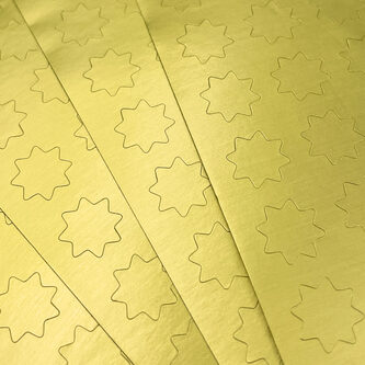 308 Stern Sticker matt Stern Aufkleber für Weihnachten zum Dekorieren Basteln Scrapbooking - gold