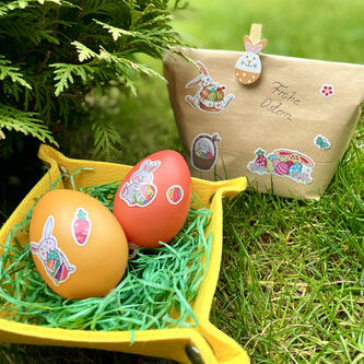 Ostereier Sticker 54 Eier Aufkleber für Ostern Deko Osterdekoration zum Scrapbooking Basteln