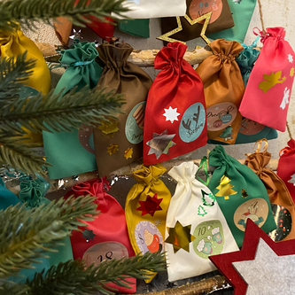 12 Baumwollsäckchen Baumwollbeutel mit Zugband Stoffsäckchen für Geschenke als Deko Weihnachten pink