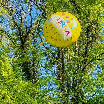 Schuleinführung Schulanfang Einschulung Deko Set - Folien Ballon Zuckertüte + 2x HURRA Schulkind Luftballons