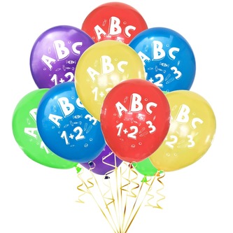 Schuleinführung Schulanfang Einschulung Deko Set - Endlich Schulkind Girlande Luftballons Konfetti
