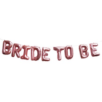 Bride To Be JGA Hochzeit Accessoire Set - Schärpe Folien Ballon Girlande Haarreifen