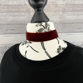 Halsband Halskette Kette für Damen Mädchen Choker JGA Junggesellinnenabschied Party - braun