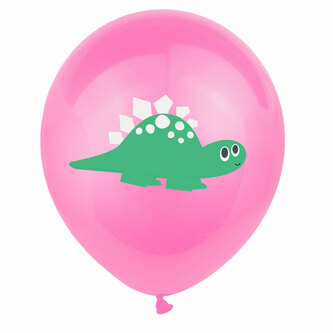10 Dino Luftballons für Kinder Geburtstag Motto Party Schuleinführung Dinosaurier Ballons Farbmix