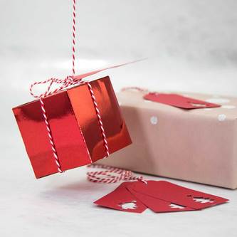 8 Pappschachteln für DIY Adventskalender Advent Kisten Boxen - rot