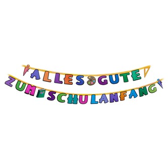 Schuleinführung Girlande Alles Gute zum Schulanfang Einschulung Zuckertüte Schüler