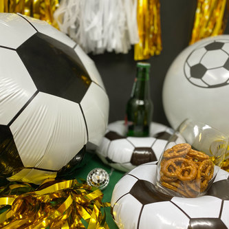 Folien Luftballon Fußball Ballon für WM Kinder Geburtstag Feier Weltmeisterschaft Motto Party Deko