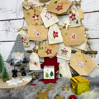 Holz Baum Weihnachtsbaum Tannenbaum Wanddeko Hängedeko für DIY Adventskalender Weihnachten Advent