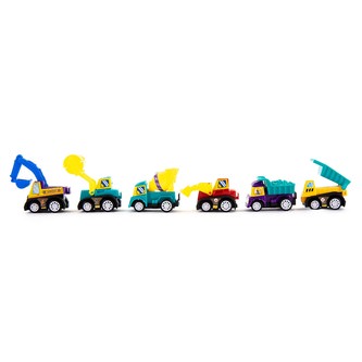 6 Spielzeugautos Mini Spielzeug Autos Baustellen Auto Set für Kinder Kleinkinder ab 3 Jahren