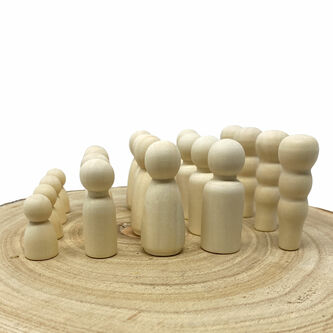 20 Holz Figuren zum Bemalen Holzdeko zum Basteln Spielen DIY Deko für Weihnachten Weihnachtsdeko Tischdeko