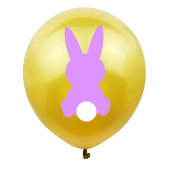 Osterhasen Luftballon Set 10 Stk. Hasen Ballons Deko für Ostern Kinder Geburtstag Osterdeko bunt