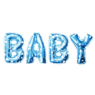Folien Luftballon Buchstabe E Kinder Geburtstag Baby Shower Party Deko Ballon - blau