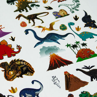78 Temporäre Tattoos Kinder Dinosaurier Tattoo Set Klebetattoos für Kinder zum Spielen Dino Motive