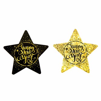 Happy New Year Sterne Konfetti Tischdeko Streudeko für Silvester Neujahr Party Feier Deko