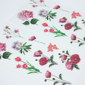 18 Blumen Sticker Pflanzen Aufkleber Vintage Küche Dekoration Scrapbooking Kinder Basteln