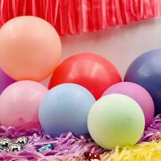 10 Luftballons Kinder Geburtstag Party Deko Ballons Baby Shower Einschulung JGA - bunt pastellfarben