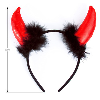 Haarreifen Set Teufel Engel Heiligenschein Haarreif für Halloween Fasching Karneval Motto Party